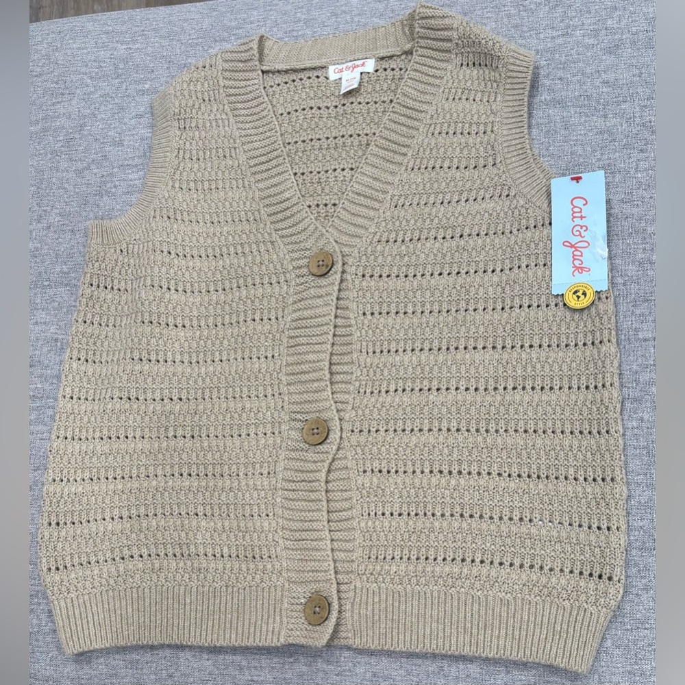 Cat & Jack Beige Knit Sweater